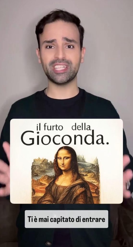 video divulgativo sul furto della Gioconda